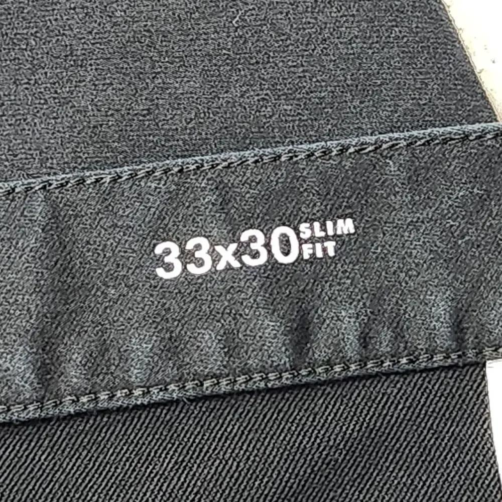 Banana Republic Traveler Jeans Mens 33x30 Black Slim Straight Denim Actual 33x29
